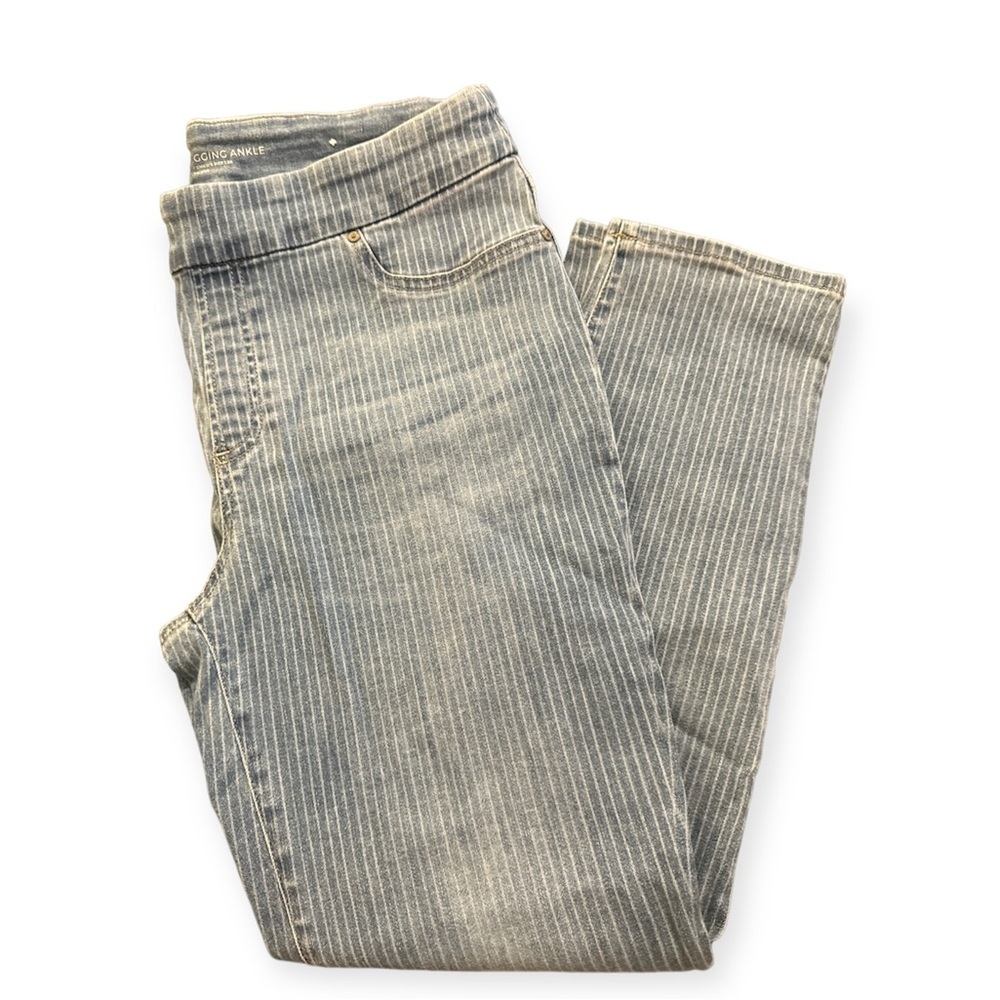 Chicos pinstripe jeans in size 1.5,